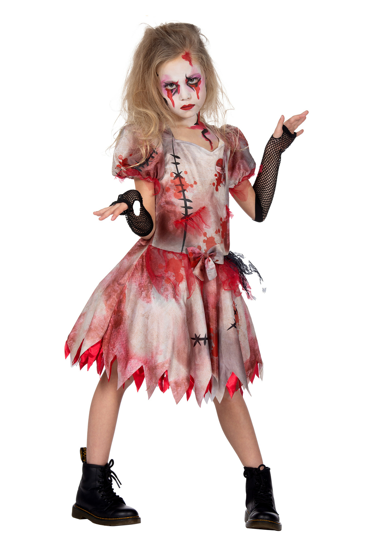 Halloween Jurk Met Bloed - Kort Model - Meisjes