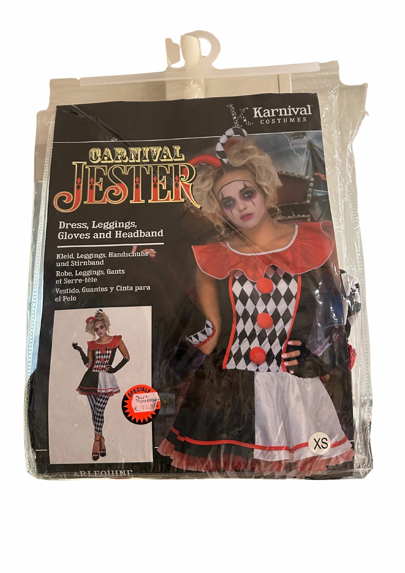 Tweedekans - Nieuw - Carnival Jester - Dames -  XS