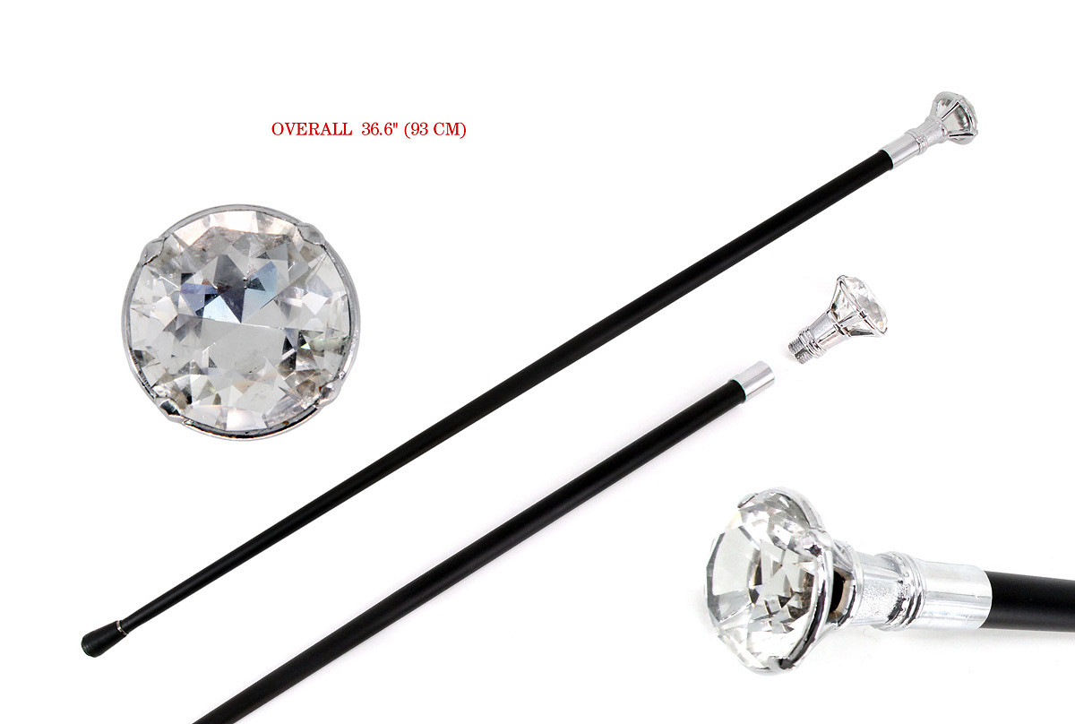 Wandelstok Diamant Luxe - Pooier Stok - 3-delig - 93 cm