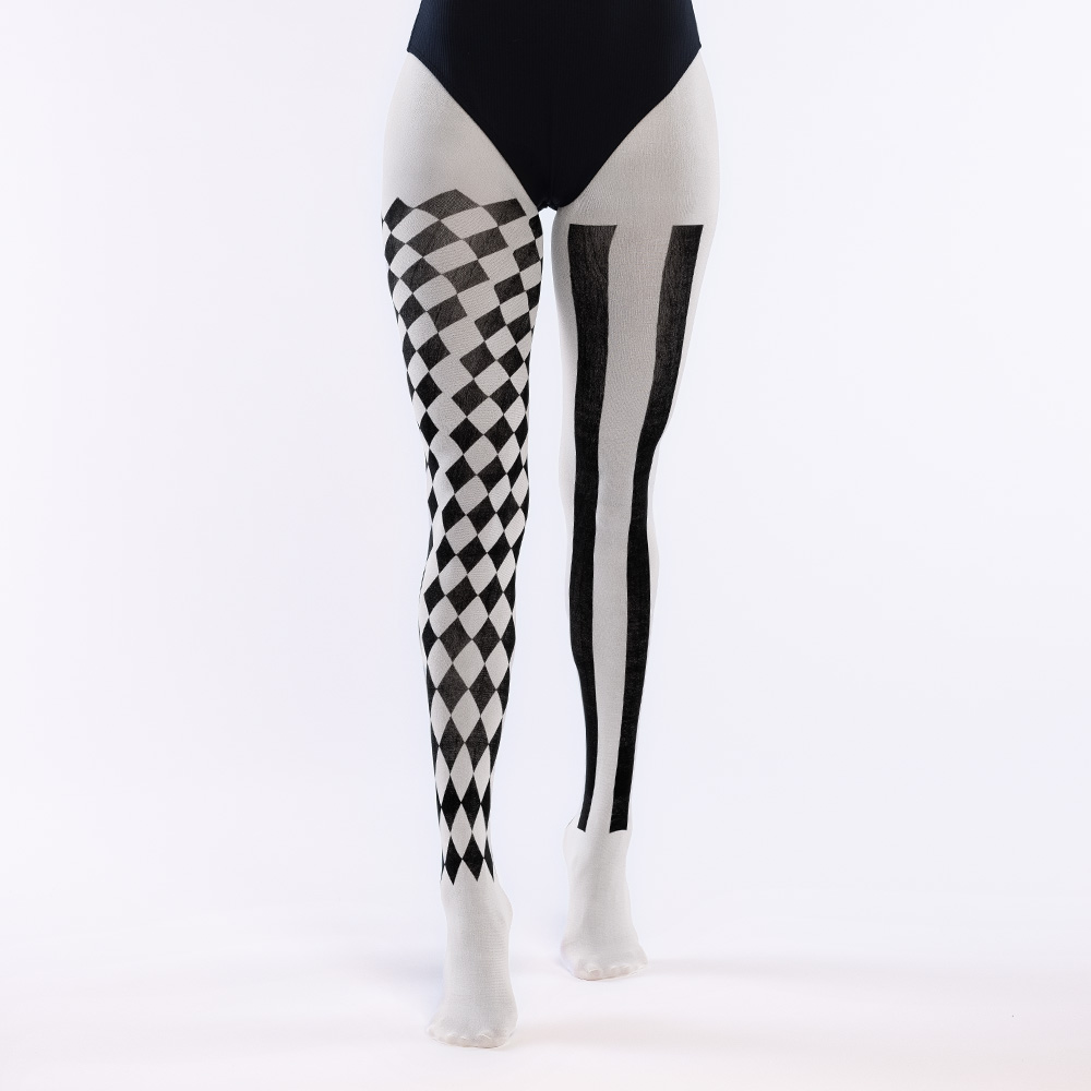 Halloween Panty - Jester - Zwart-Wit