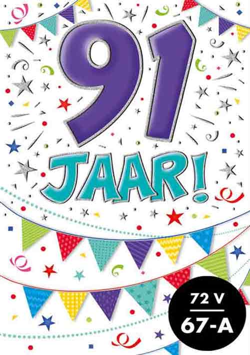 Verjaardagskaart - That Funny Age - 91 jaar - met Envelop