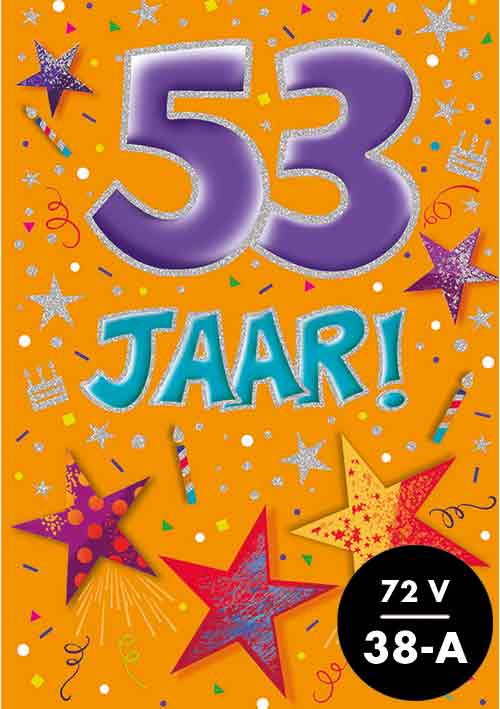 Verjaardagskaart - That Funny Age - 53 jaar - met Envelop