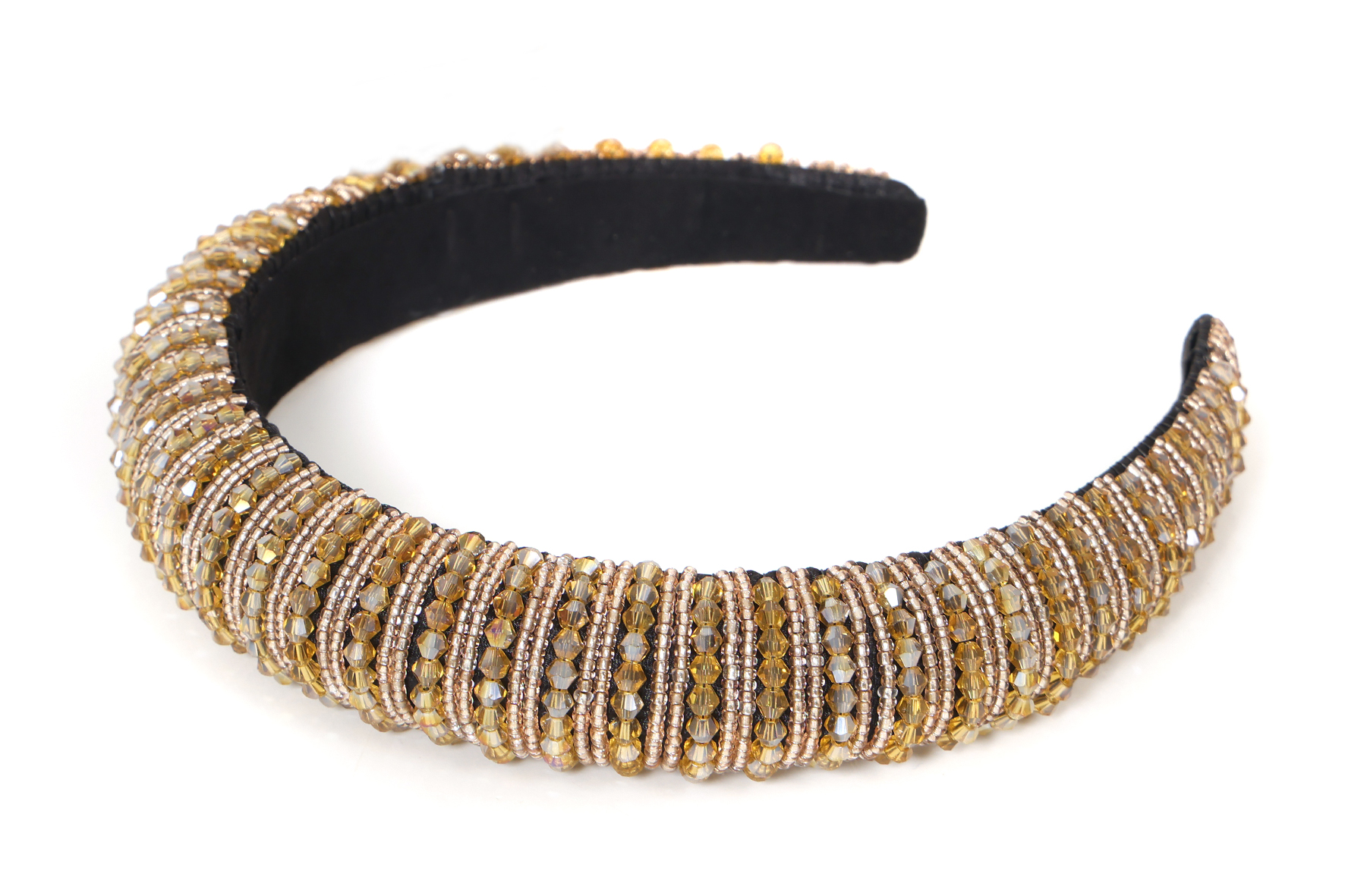 Haarband Glitter Steentjes - Goud