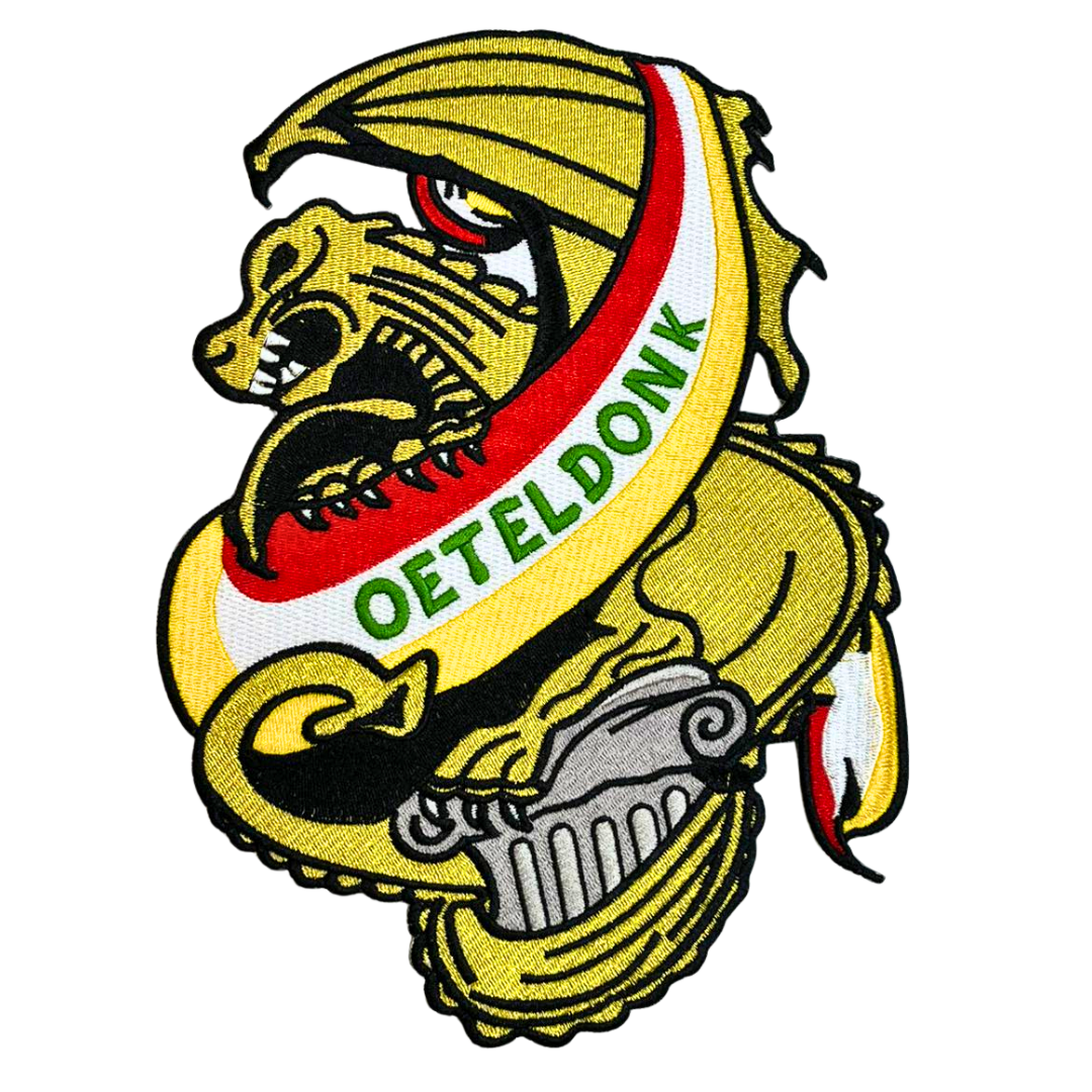 Rugembleem Oeteldonk - Draak - Goud