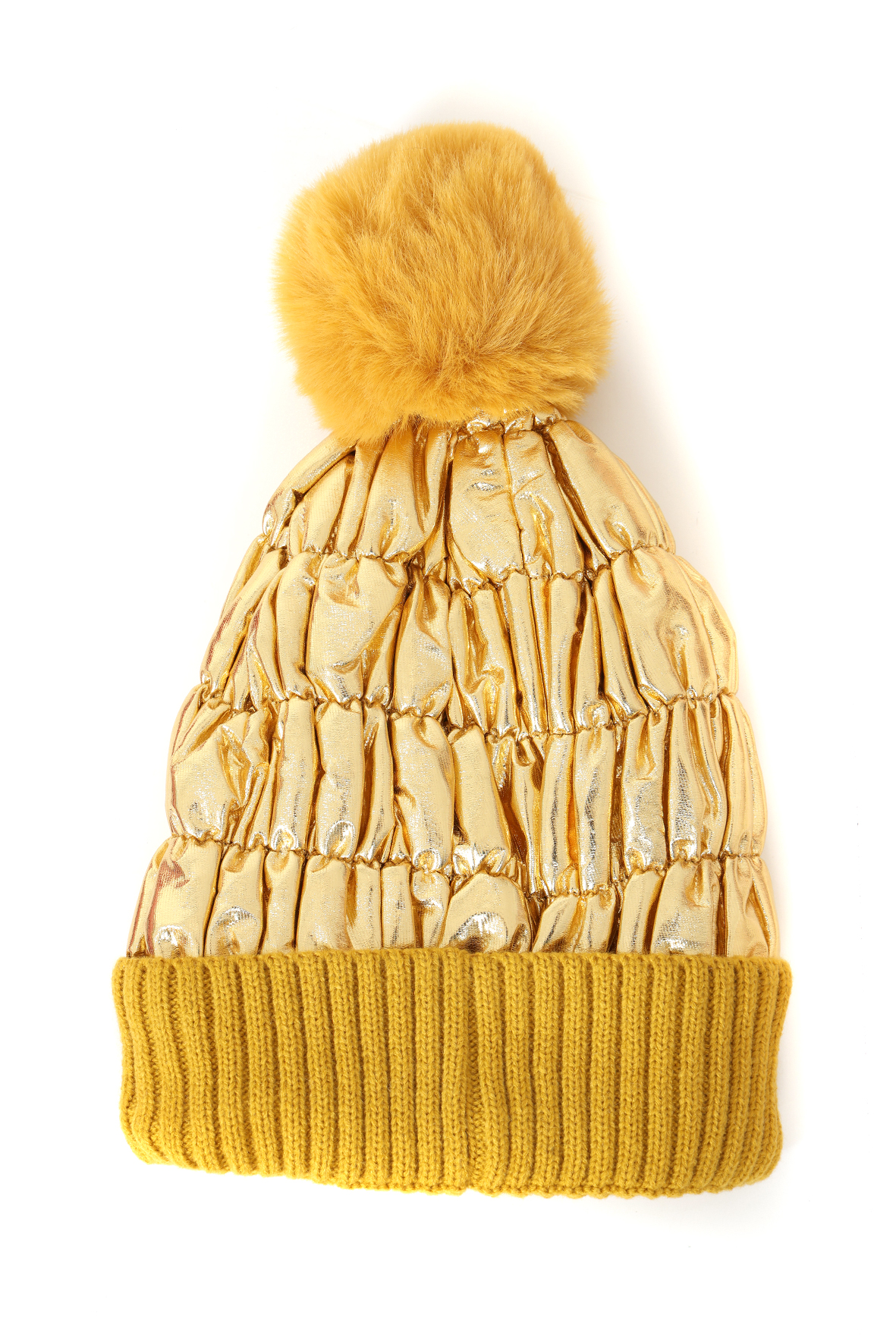 Skimuts Pluche - Metallic Goud - Volwassenen