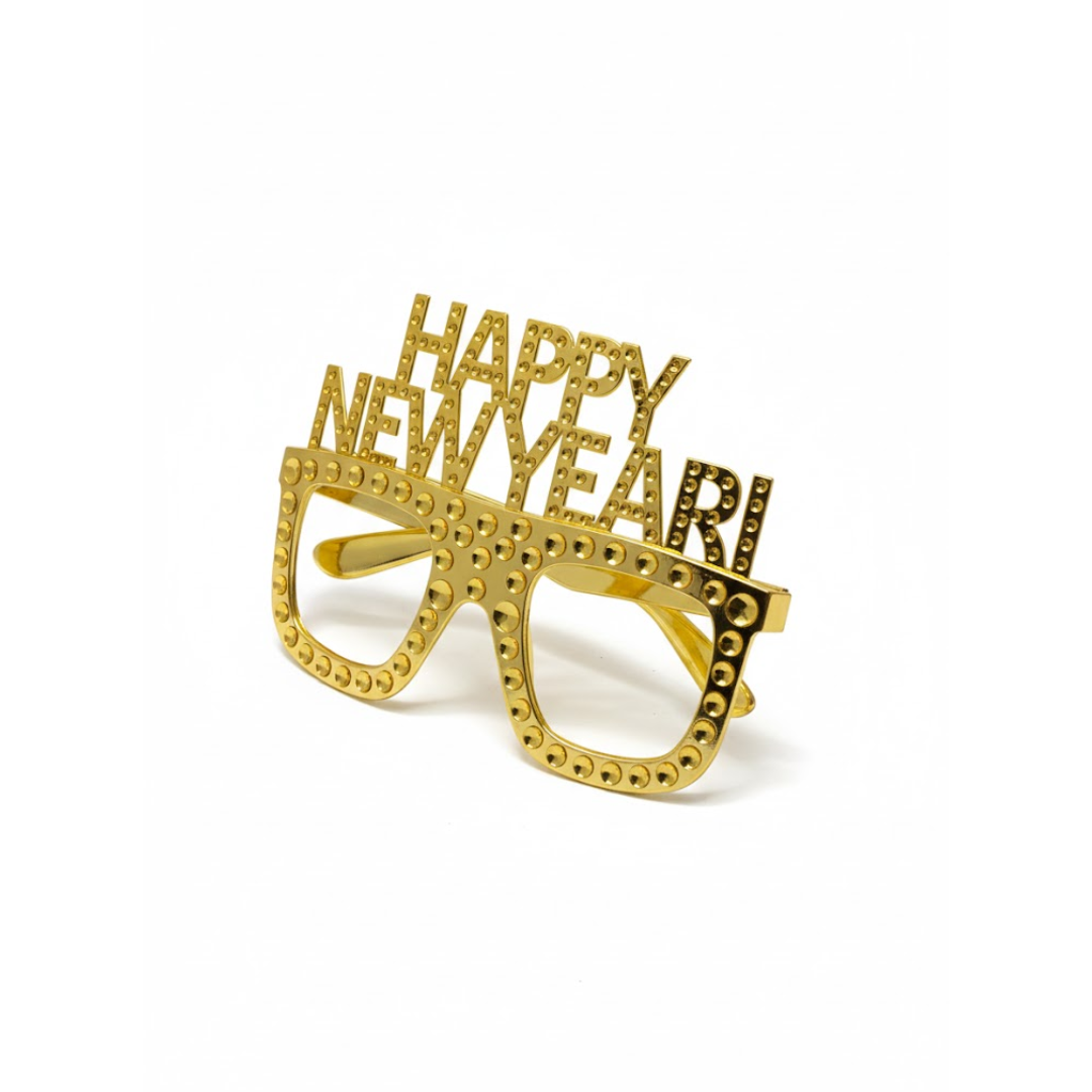 Happy New Year Bril - Goud