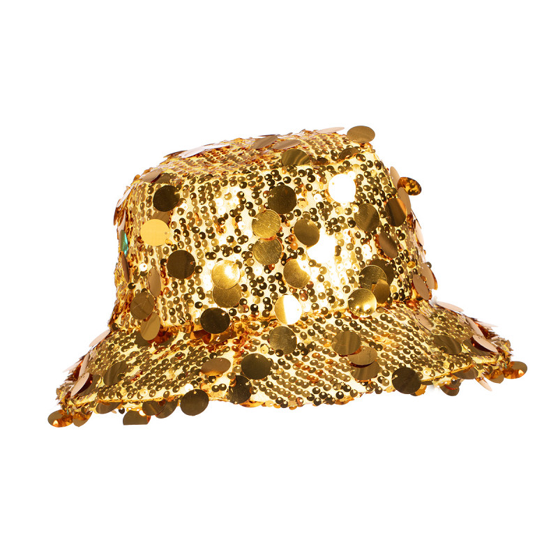 Bucket Hat Pailletten - Goud - Volwassenen