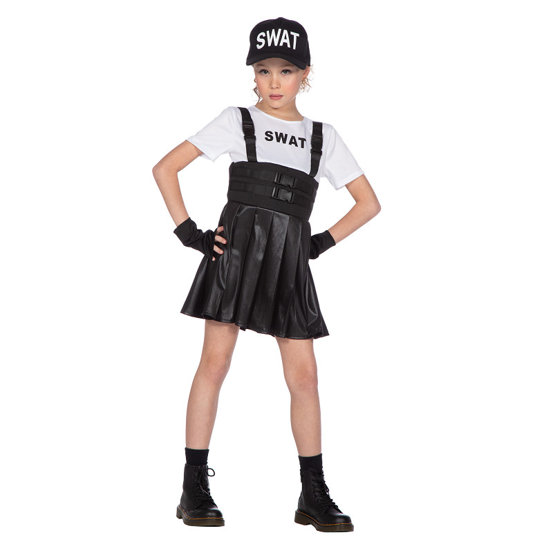 Swat Jurkje - Zwart-Wit - Meisje