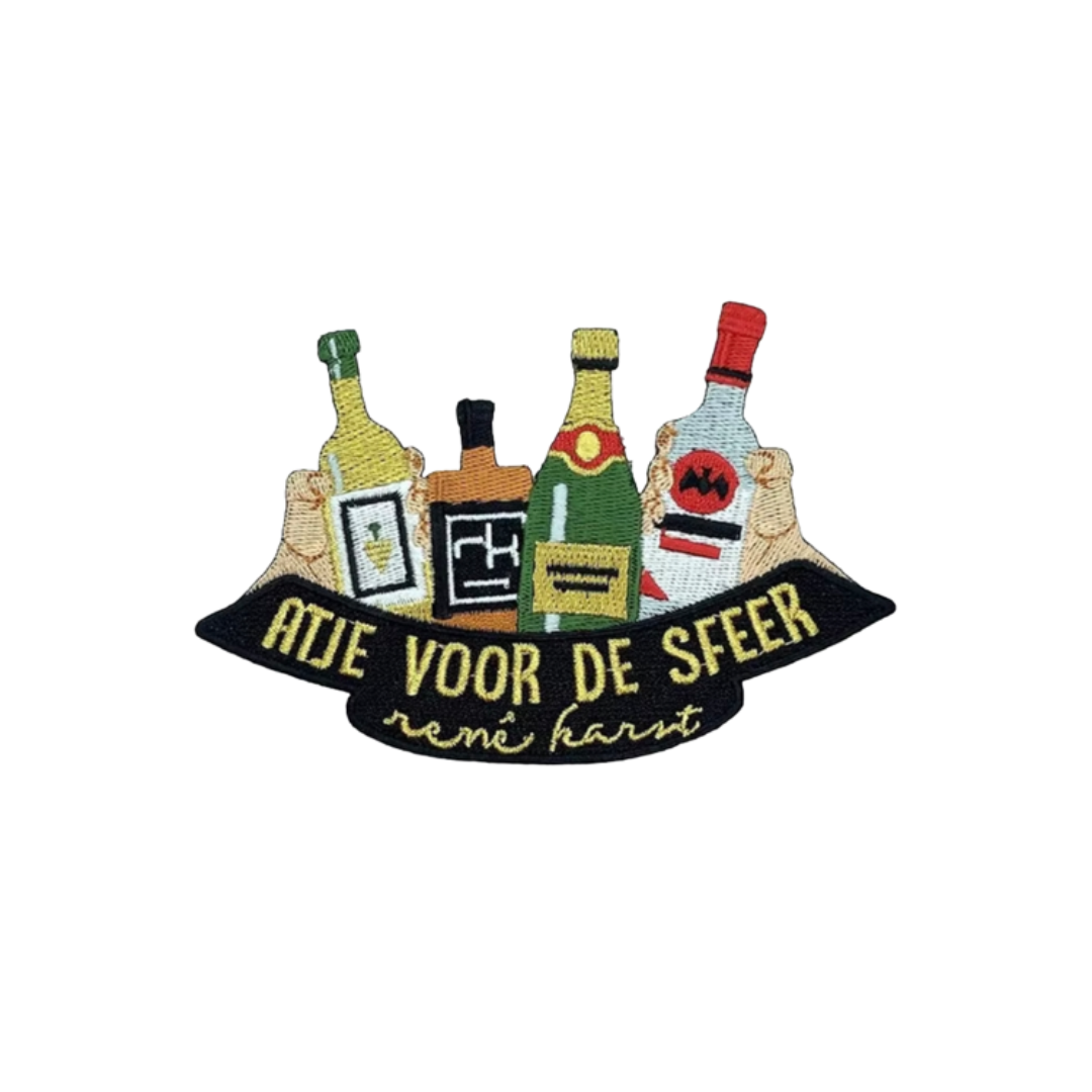 Embleem Huusse - Strijkembleem - Adje Voor De Sfeer