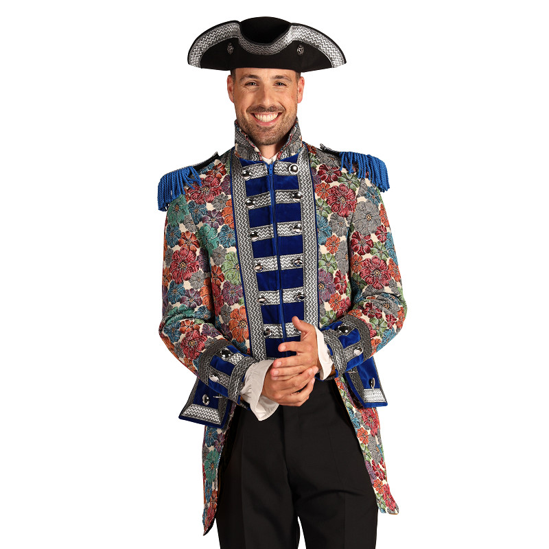 Thetru Carnavalsjas Heren - Rustic Flower - Blauw