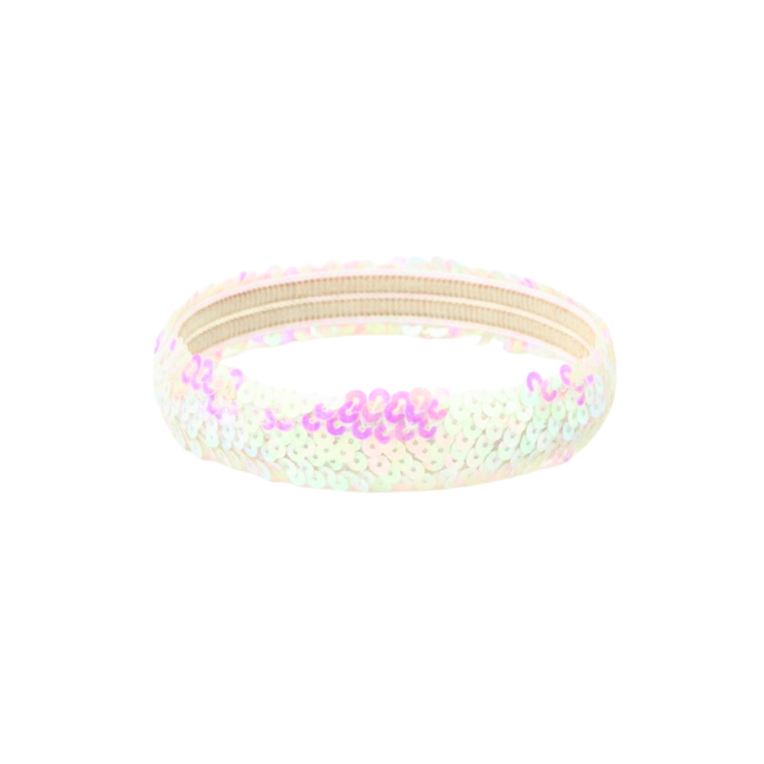 Pailletten Haarband - Parelmoer