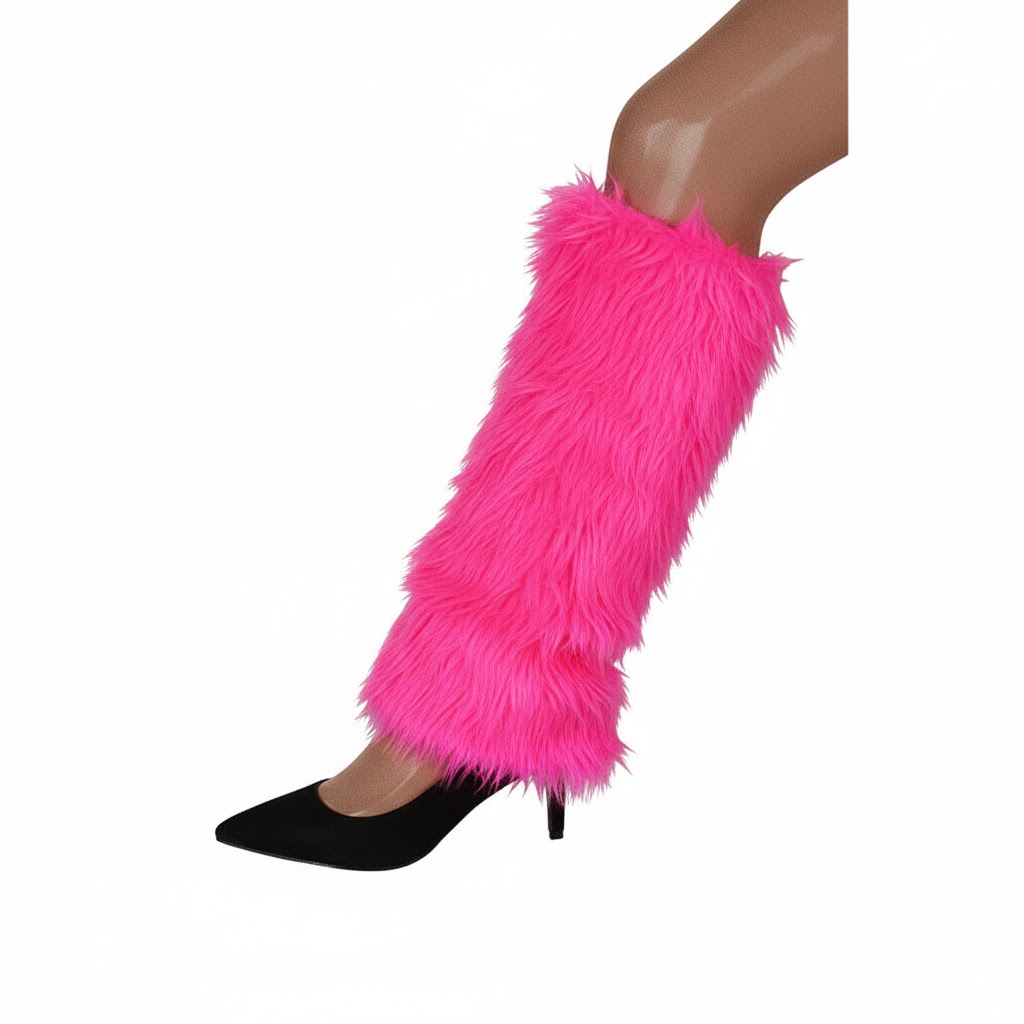 Beenwarmers roze bont