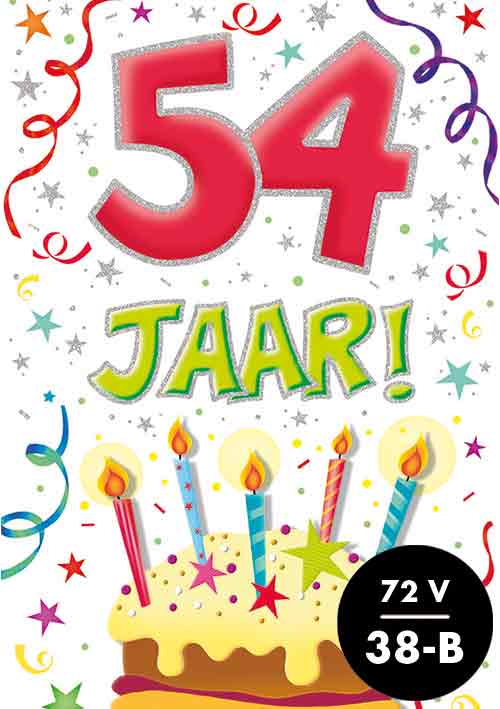 Verjaardagskaart That funny age 54 jaar