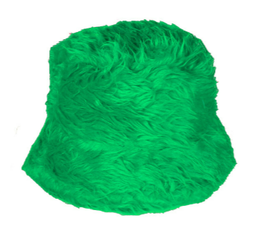 Bucket Hat Pluche - Groen- Volwassenen