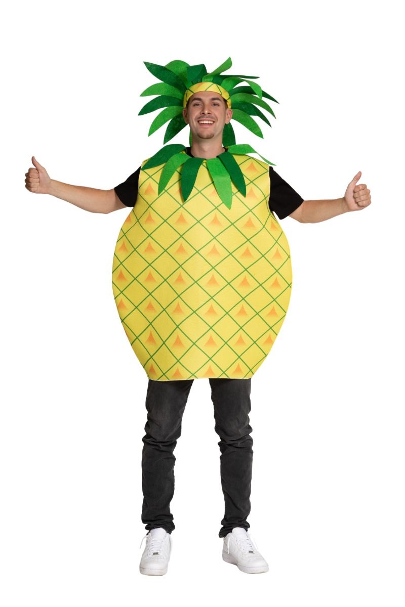 Ananas Kostuum - Geel - Volwassenen