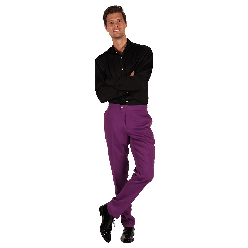 Heren broek Classic Style Paars
