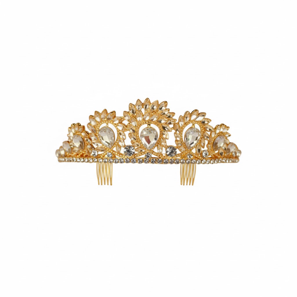 Luxe Diadeem Eleonora - Goud - Volwassenen