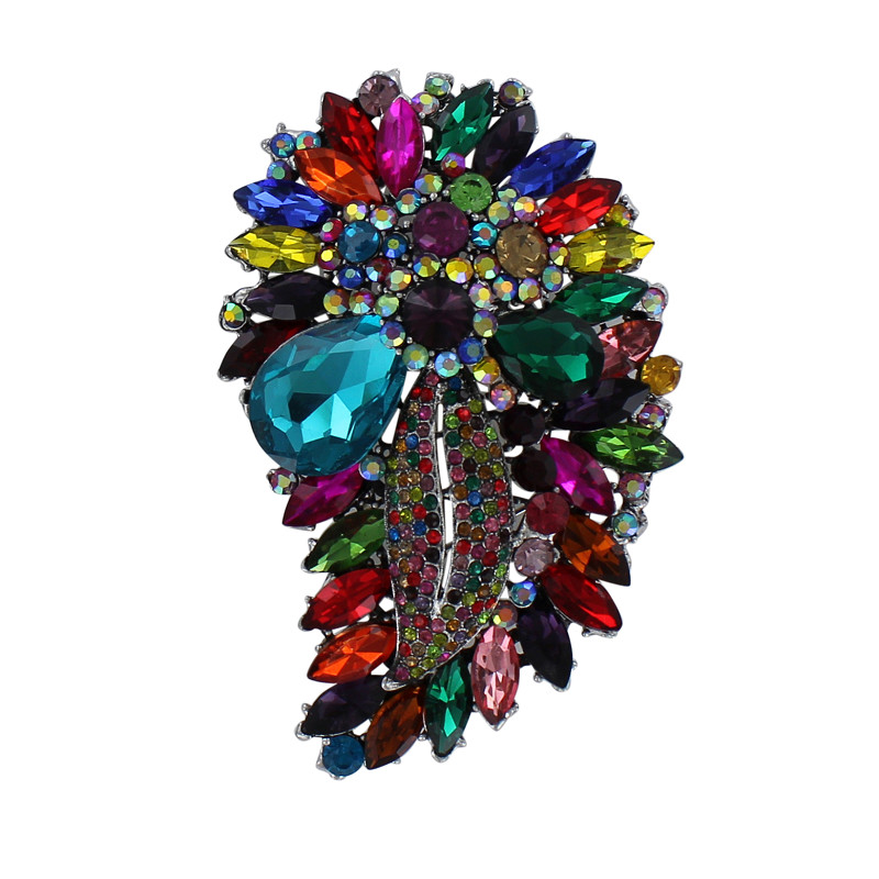 Luxe Broche - Diamand Flower  - Strass