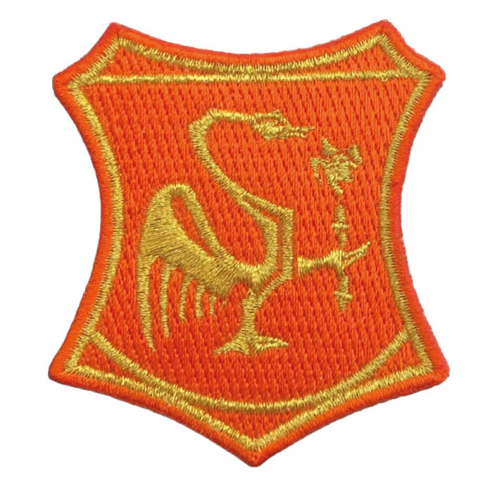 Embleem Huusse - Strijkembleem - Logo De Kraonige Zwaone