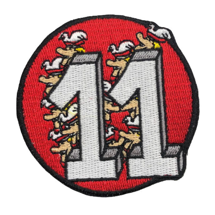 Embleem Huusse - Strijkembleem - Ronde 11
