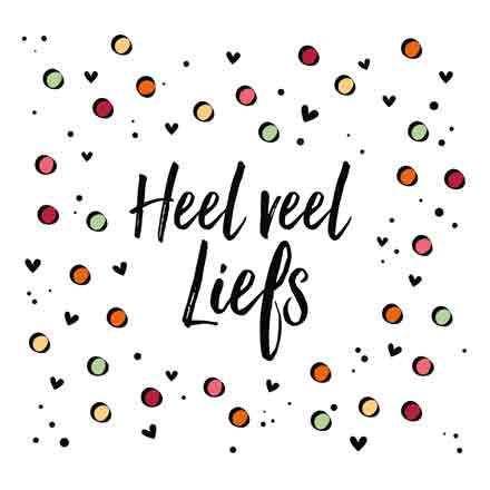 Wenskaart - Heel Veel Liefs - Met Envelop