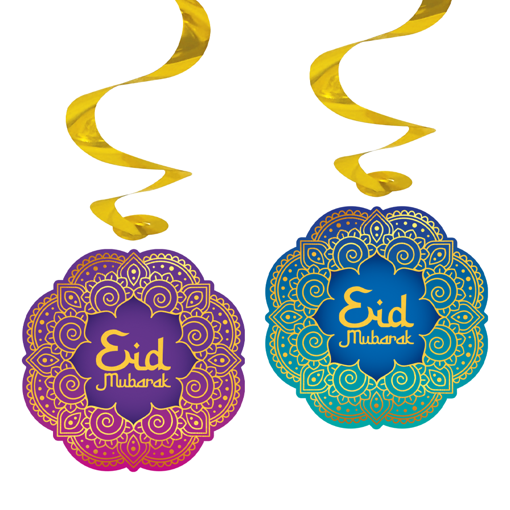 Eid Mubarak Swirls  - 4 stuks