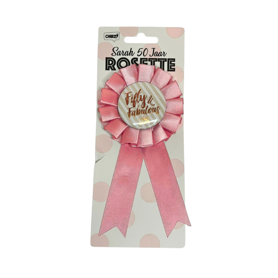 Rozet - Sarah 50 - Ros&eacute;-Wit