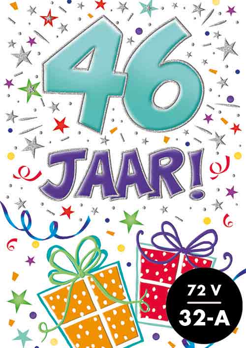 Verjaardagskaart - That Funny Age - 46 jaar - met Envelop