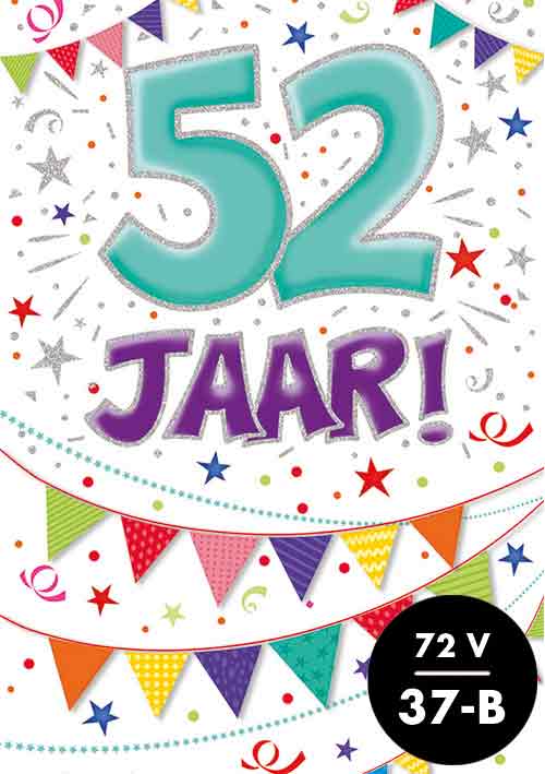 Verjaardagskaart - That Funny Age - 52 jaar - met Envelop
