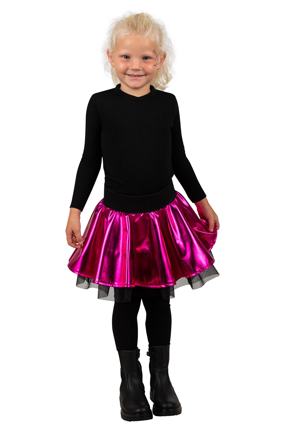 Cirkelrok Metallic Roze - Meisjes - Tule Rok