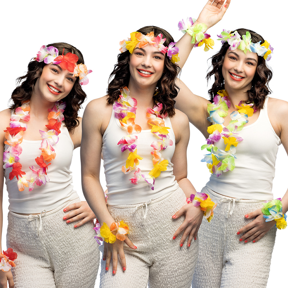 Hawaii Set Sunshine - Strandfeest Festival - 4-delig - Assorti
