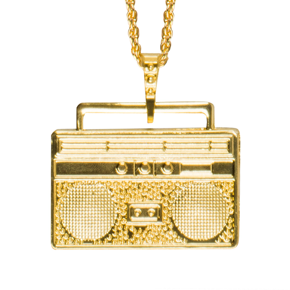 Ketting Ghetto Blaster - Goud - Foute Party