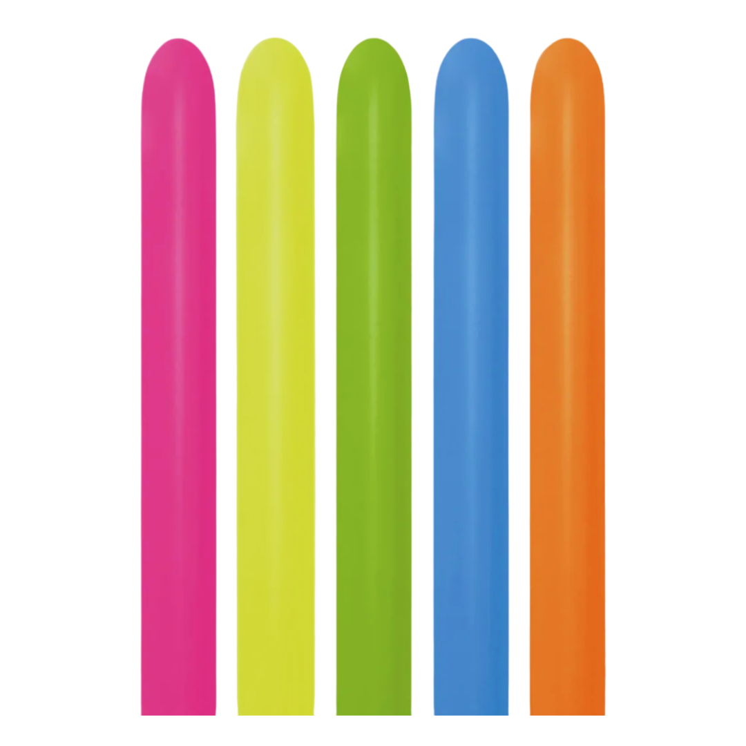 Sempertex - Modelleer Ballonnen Neon - 100 stuks - 260S