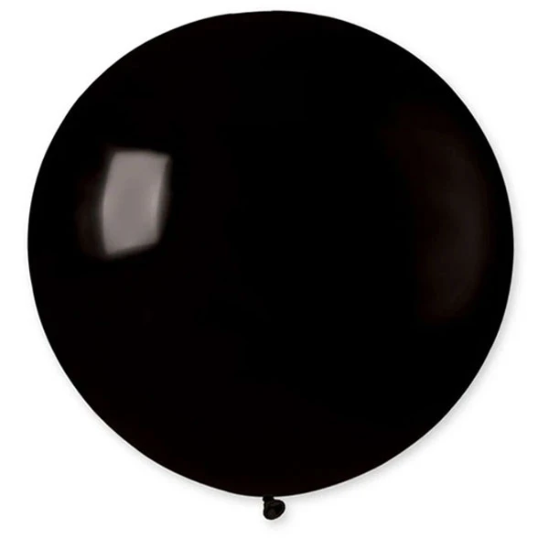 Topballon Latex - Zwart  - 80 cm 