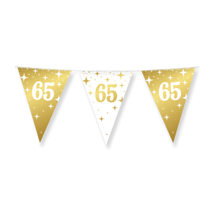 Vlaggenlijn 65 fancy wit-goud