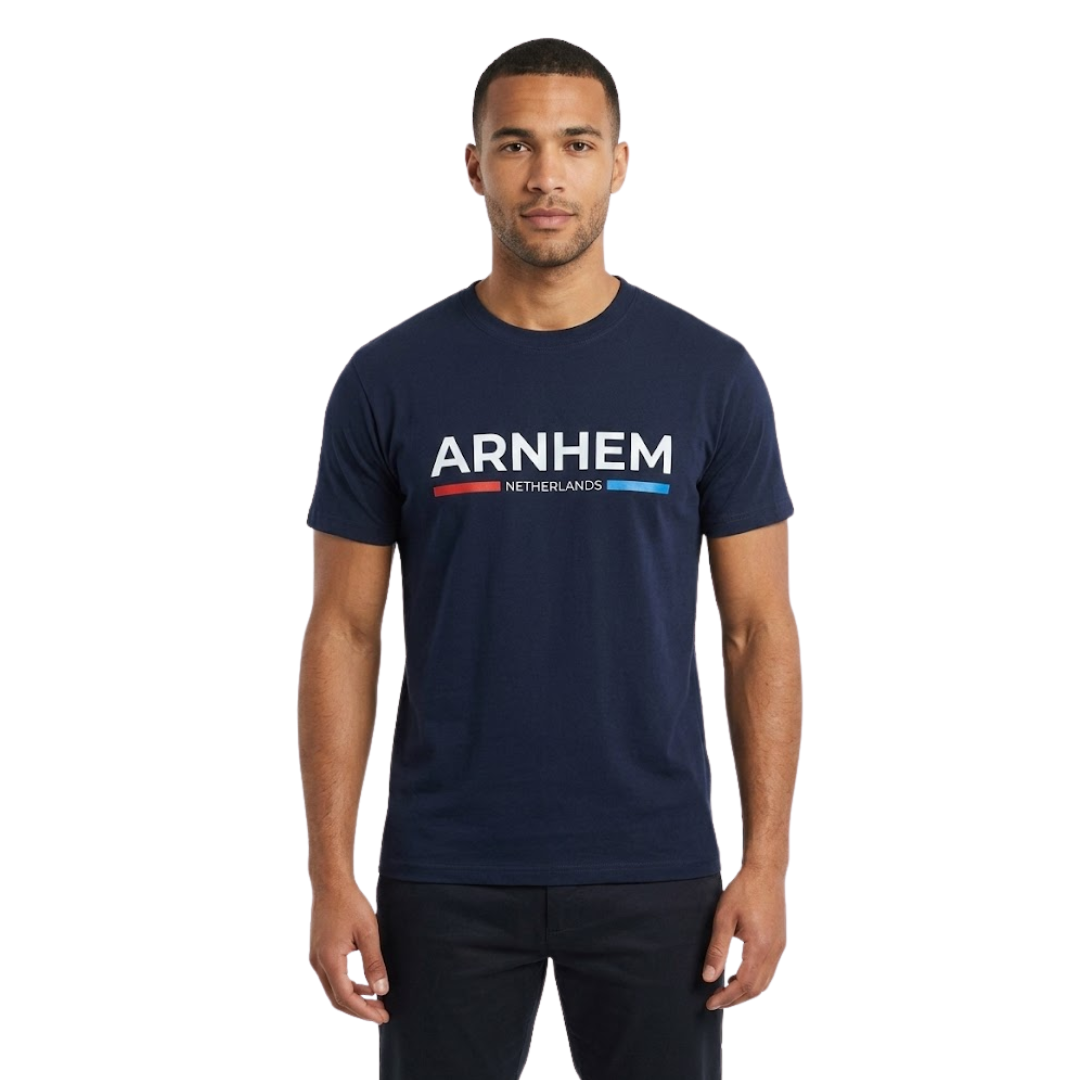 T-shirt Arnhem - Netherlands  - Donker Blauw - Heren