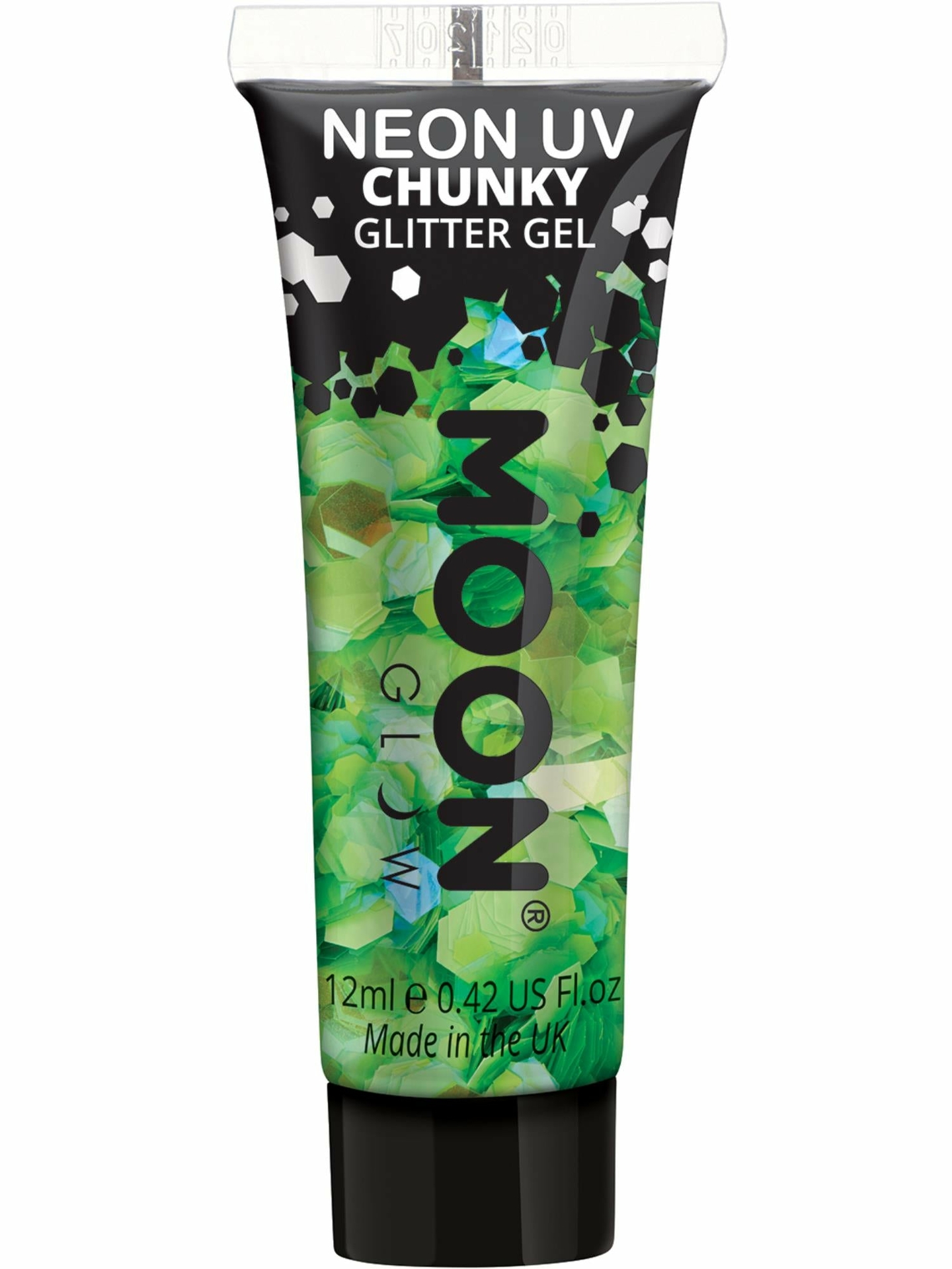 Moon Glow - Neon UV Chunky Glitter Gel - Groen - 12 ml