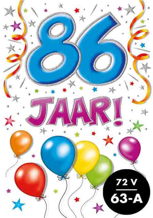 Verjaardagskaart - That Funny Age - 86 jaar - met Envelop