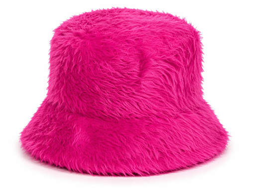 Bucket Hat Pluche - Roze - Volwassenen