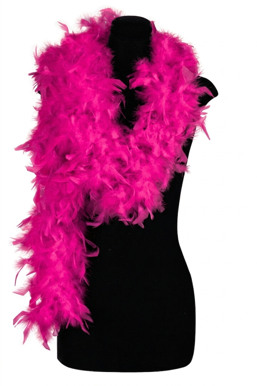 Boa Veren Neon Roze - Glitter en Glamour - 65 gram - 180 cm