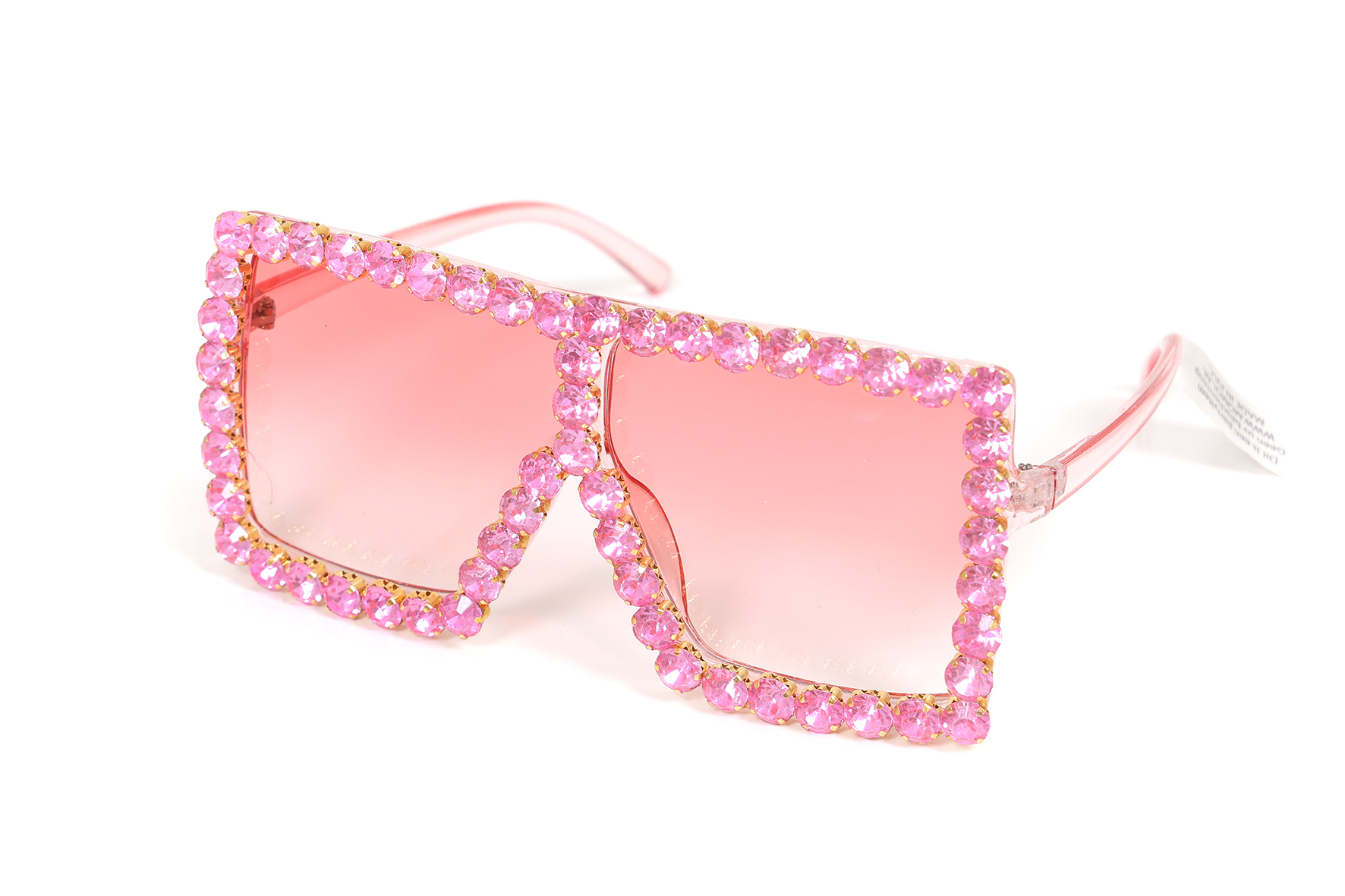 Feestbril - Gordon - Roze met Roze Steentjes - Volwassenen