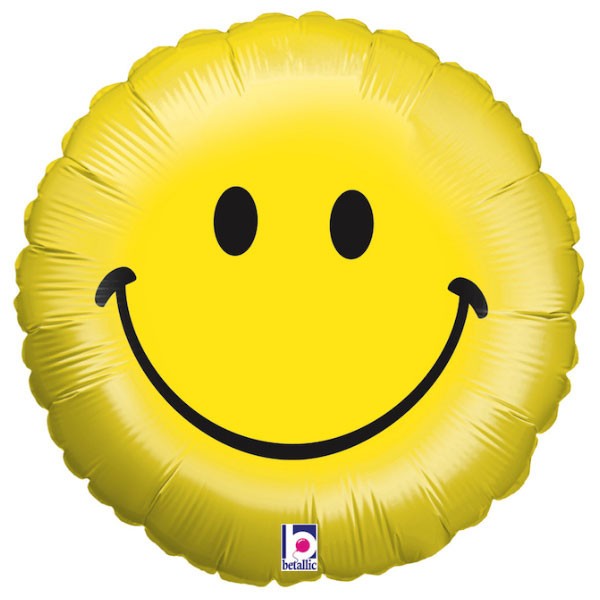 Folieballon Beterschap - Smiley Face - 45 cm - Helium- en Luchtvulling