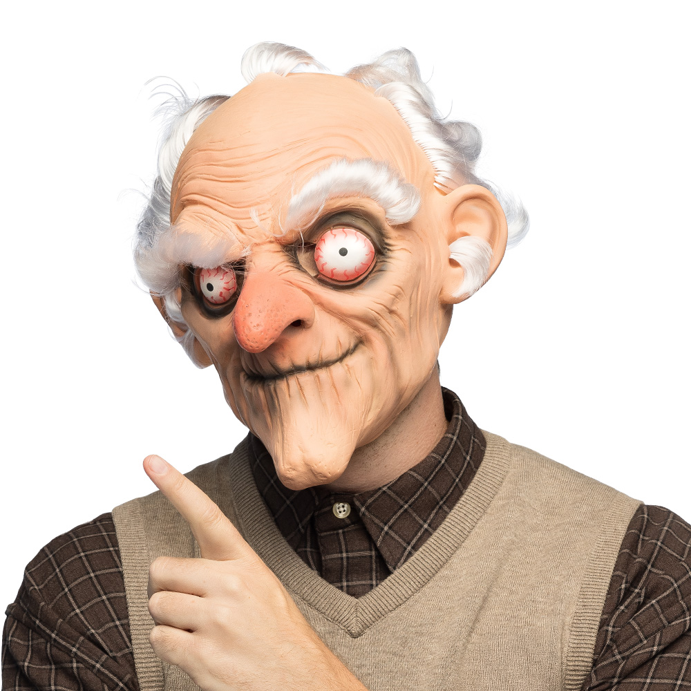 Masker Grumpy - Latex Masker Opa - Volwassenen