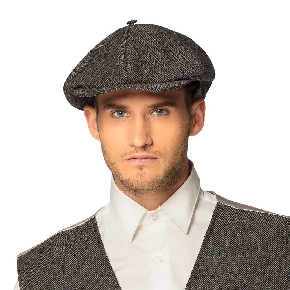Pet Birmingham Grijs - Jaren 20 Roaring Twenties - Gangster en Maffia - Volwassenen