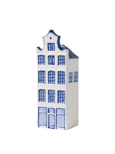 Delfts Blauw Grachtenhuis - NR.2 - Keramiek - 16 cm