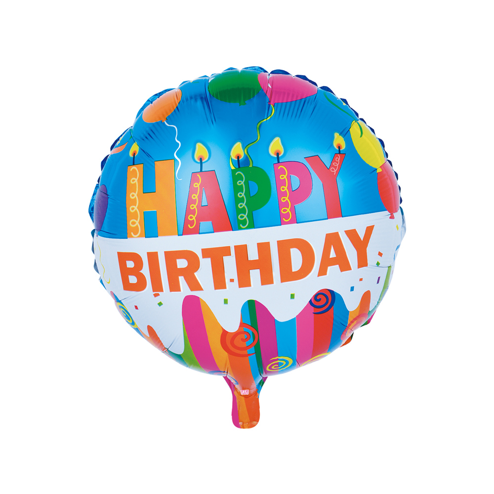 Folieballon - Happy Birthday Ballonnen - 45 cm - Helium- en Luchtvulling