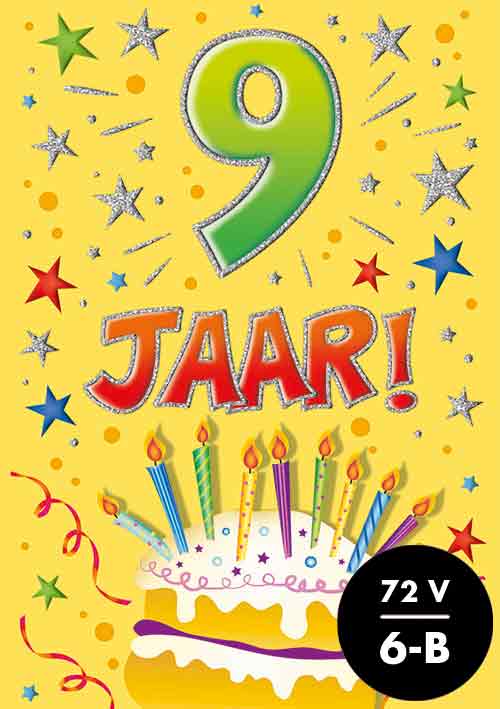 Wenskaart That funny age 9 jaar