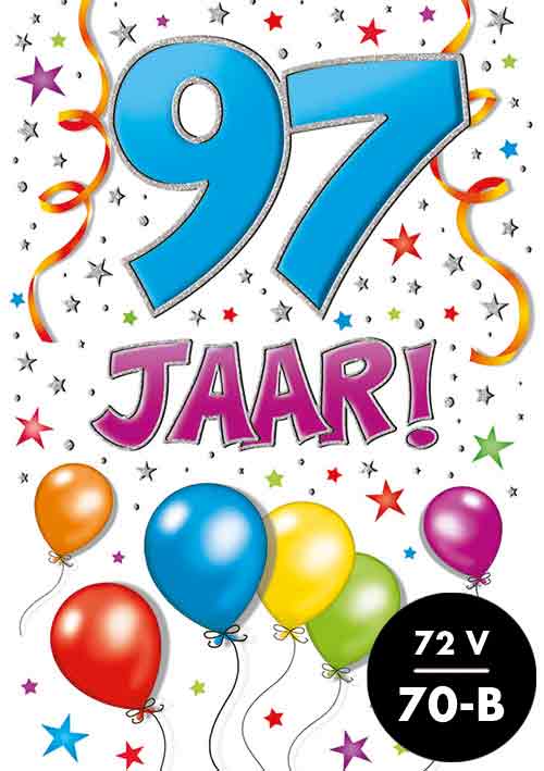 Verjaardagskaart That funny age 97 jaar