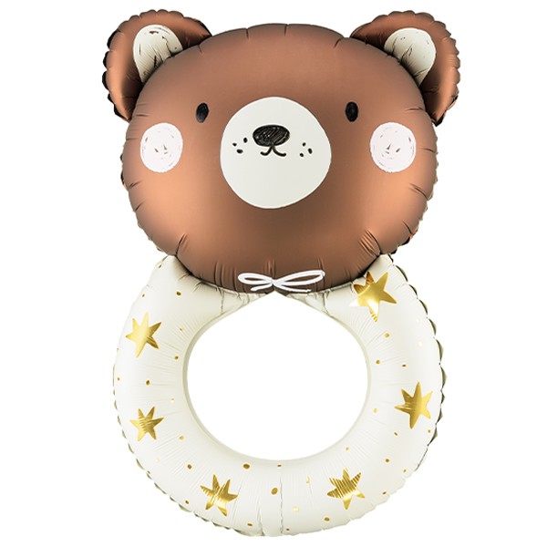 Folieballon Geboorte - Teddy Rammelaar - 88 cm - Helium- en Luchtvulling