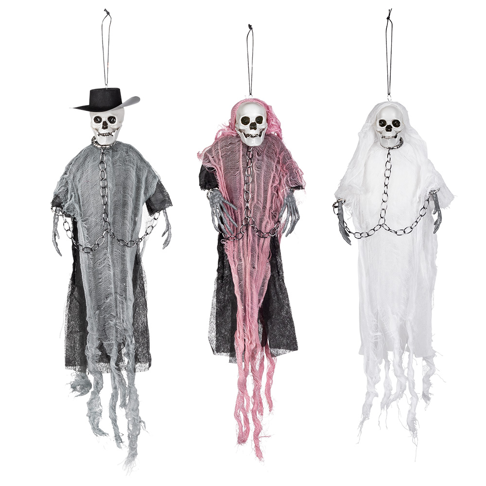 Halloween Hangdecoratie - Skelet Kolonist - 40 cm - Assortiment